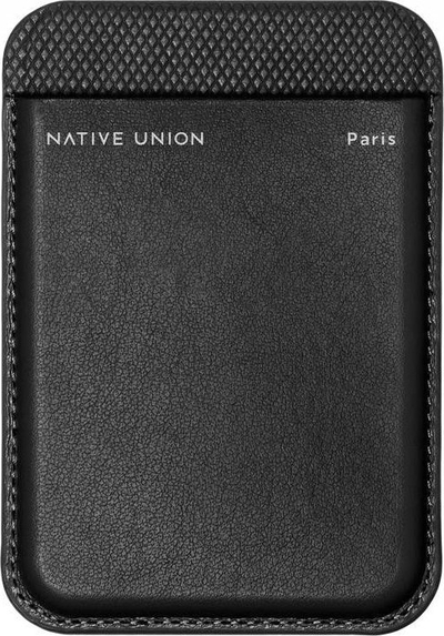 Portofol për kartela Native Union RE Classic Card Wallet, për 3 kartela, MagSafe, i zi