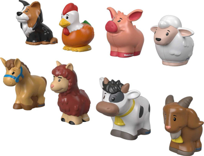 Set lodrash Fisher Price Farm Animal Friends, 8 pjesë, kafshë ferme, shumëngjyrësh