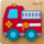 Puzzle druri Magni Fire Truck, me figura zjarrfiksa, shumëngjyrësh