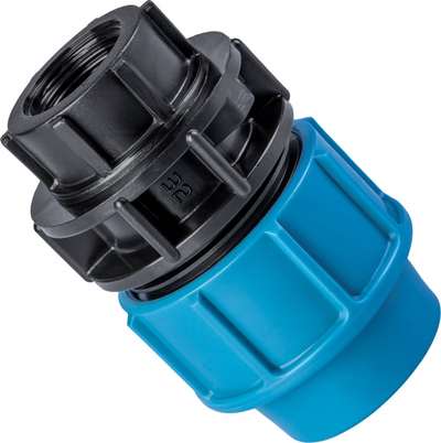 Bashkues PE ALFA RK Coupling FI 20mm 3/4", për ujë, i zi