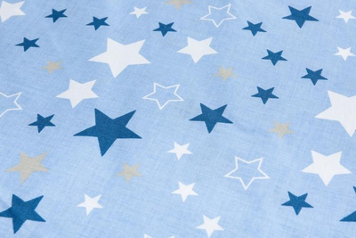 Навлака за перница за доење Sensillo Blue Stars, 60x45cm, памук, сина со ѕвезди