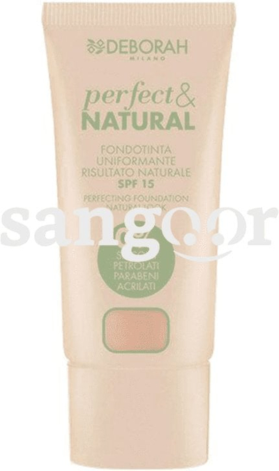 Течна пудра Deborah Perfect and Natural 01 Fair Pink, SPF 15, 30 ml