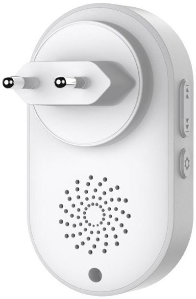 Zile dere me interfon Techly I-BELL-RING05R, wireless, 180m, e bardhë