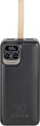 Powerbank Rivacase VA2585, 30000mAh, ekran dixhital, i zi