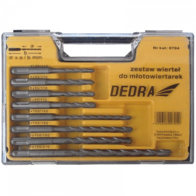 Maje shpuese për beton Dedra SDS+ (0704), 5, 6, 10, 8mm