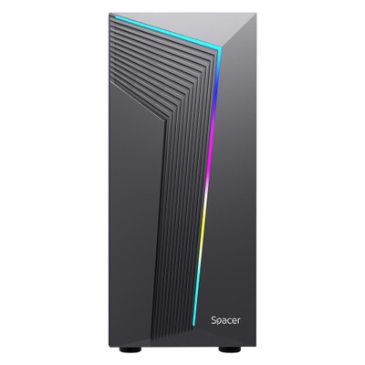 Kuti kompjuteri Spacer Warrior, ATX Mid Tower, 7 slote zgjerimi, e zezë