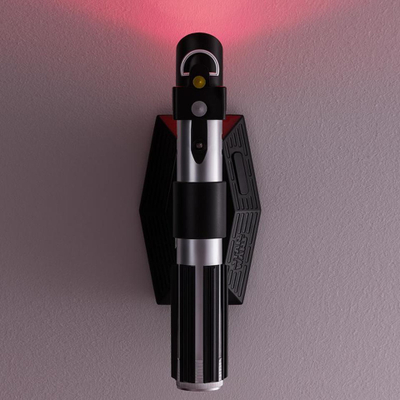 Llambë muri Paladone Star Wars Lightsaber, 25cm, dritë e kuqe, me zëra