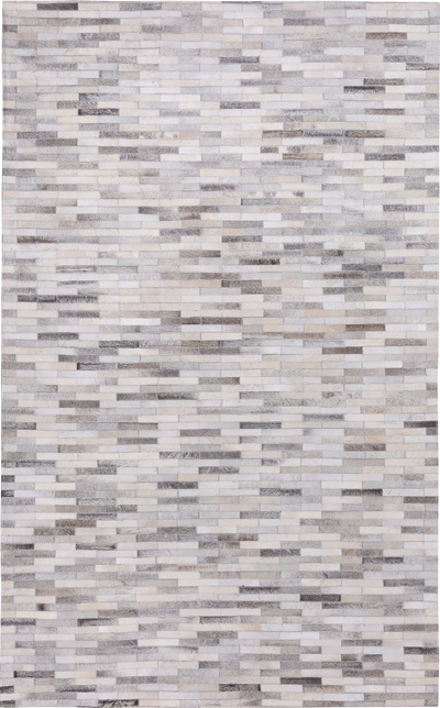 Tapet Beliani AHILLI, lëkurë natyrale, 140x200 cm, gri