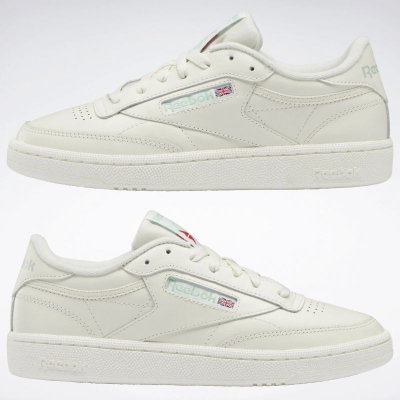 Патики Reebok Club C 85 Vintage W, кожа, за жени, бели