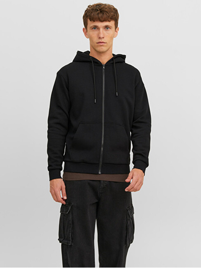 Triko Jack&Jones JJEBRADLEY Relaxed Fit 12249342 Black