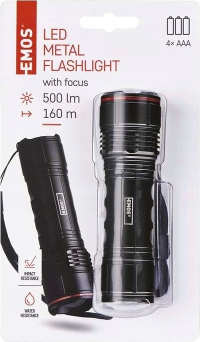 Elektrike dore Emos METAL LED, 500 lm, IP44, alumin i zi