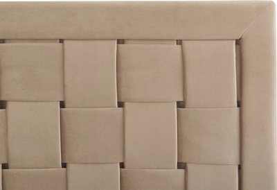 Shtrat Beliani Limoux Velvet, 140 x 200 cm, dopio, taupe