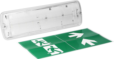 Armaturë emergjence METU LED 2.7W, 3 orë, IP65, 6000K