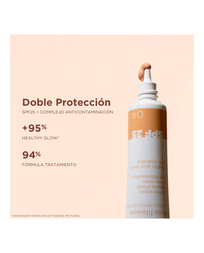 Krem fytyre me ngjyrë Clarins Skin Illusion, SPF25, 40 ml, bezhë