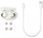 Dëgjuese Buds Philips TAT4556WT/00, wireless ANC Mic, të BARDHA