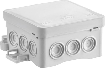 Kuti elektrike sipërfaqësore Simet FASTBOX &amp; HOOK NS5 35360102, 75x40x75mm, IP54, gri