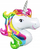 Balonë folie Unicorn, e madhe, shumëngjyrëshe
