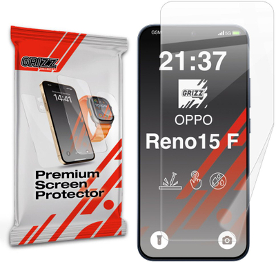 Mbrojtës ekrani GrizzGlass CeramicFilm për Oppo Reno15 F, qelq keramik, shumë i kthjellët, transparent