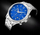 Ora burrash Giewont GW6310-B3, chronograph, xham safir, argjendt me ciferblat blu