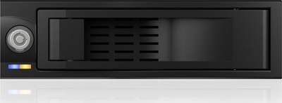 Mobile rack ICY BOX IB-167SSK për hard disk 3.5\", për bay 5.25\", i zi