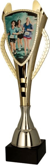 Kupë sporti Victoria Sport Plastic Cup Gold, 40.5 cm, vrapim për femra, ari e argjend