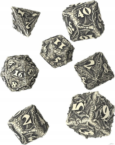 Set zare Q-Workshop Dracopolis Scandinavian Blackfang, 7 copë, të zi me argjend