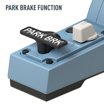 Kontrollues fluturimi Thrustmaster TCA Quadrant Add-on Airbus Edition për PC, me leva magnetike, blu