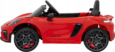 Електричен автомобил за деца Ramiz Porsche Spyder RS 718 MP4, 12V, со далечински управувач, црвен