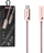 Kabllo USB Type C Somostel SMS B01, 2.4A, 1m, metalik, rozë