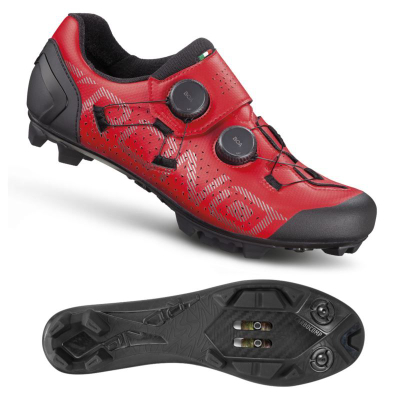 Këpucë çiklizmi Crono CX-1-22, MTB Gravel, kompozit karboni najlon, të kuqe