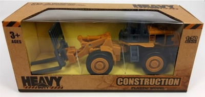 Lodër forklift Daffi Construction, shkalla 1:50, plastikë, portokalli gri