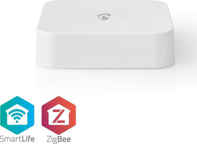 Gateway inteligjent Nedis ZigBee 3.0 WIFIZB10WT, Wi‑Fi, deri 40 pajisje, i bardhë