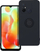 Kapak telefoni Forcell Ring për Xiaomi Redmi 12C, silikon, me këmbëz mbajtëse, i zi