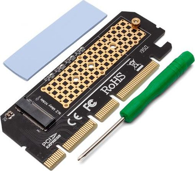 Adapter i brendshëm Savio AK-41, PCI-E në M.2 NVMe, për kompjuter tavoline