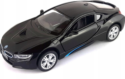 Makina lodër Kinsmart BMW i8, shkallë 1:36, metal, e zezë
