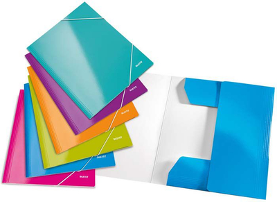 Dosje me gomë Leitz WOW, formati A4, plastike, ngjyrë turquoise