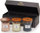 Set qirinj aromatik WoodWick 3 Mini Hourglass Floral, kavanoz qelqi, fitil druri