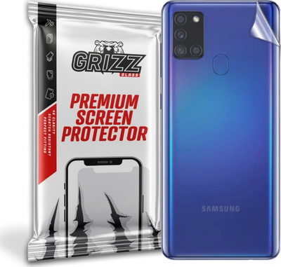 Folje mbrojtëse mbrapa GrizzGlass UltraSkin për Samsung Galaxy A21s, transparente