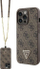 Mbulesë telefoni Guess GUHCP13LP4TDSCPW për iPhone 13 13 Pro, hardcase me varëse crossbody, 4G Metal Logo, kafe
