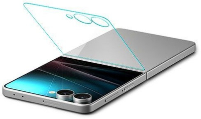 Xham mbrojtës Spigen Glas.TR EZ Fit HD për Samsung Galaxy Z Flip7, xham i temperum, transparencë e lartë