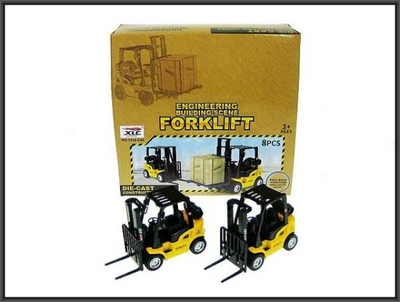 Lodër forklift XCL HX072, metal edhe plastikë, mekanizëm me tërheqje mbrapa, e verdhë me të zezë