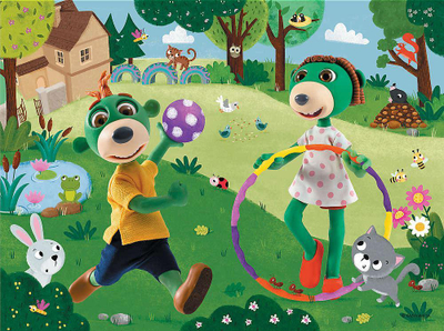 Puzzle Trefl Active Day, 30 copa, me shumë ngjyra