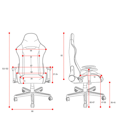 Karrige gaming Diablo Chairs Diablo X Starter, ergonomike, me mbështetëse të rregullueshme, blu navy
