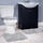 Set tapetash për banjo AG491L, 3 copë, kundër rrëshqitjes, gri