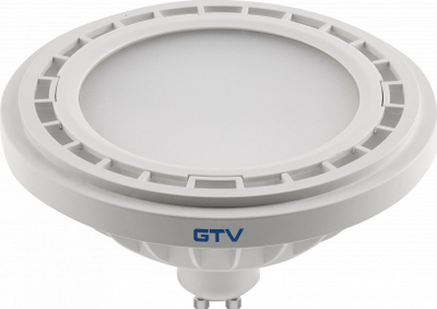 Llambë LED GTV ES111, GU10, 12.5W, 1100 lm, 3000K, 120°, e bardhë