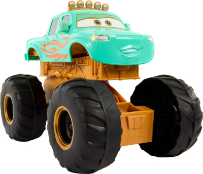 Lodër kamion monster Mattel Disney Pixar Cars Ivy, Circus Stunt, për kalamaj 3+, ngjyrë turkeze
