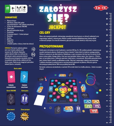 Lojë tavoline No Name Załóżysz Się Jackpot, për të rritur, në polonisht
