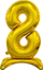 Ballon qëndror GoDan numri 8, 74 cm, ari