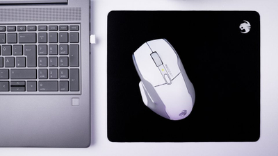 Maus gaming Roccat Kone Air, wireless, ergonomik, i bardhë