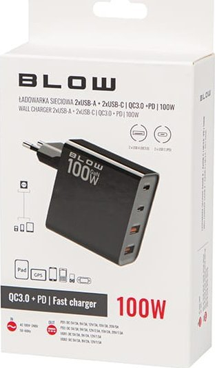 Полнач за ѕид Dudao 76-028, 4 порти USB USB-C, QC 3.0 PD 100W, бел